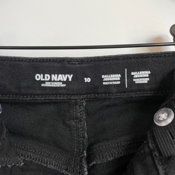 Old Navy Ballerina Jeggings Jeans Black Size 10 - Picture 4 of 5